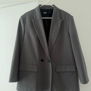 Zara Charcoal Tailored Jacket